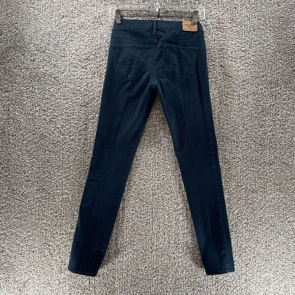 Abercrombie & Fitch Pants Womens 0 Blue Straight Leg Chino Clasiccore Preppy - Picture 7 of 11